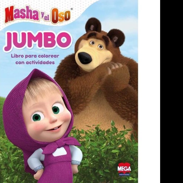 LIBRO P COLOREAR JUMBO ACTIV. MARSHA Y EL OSO 5509 C.28
